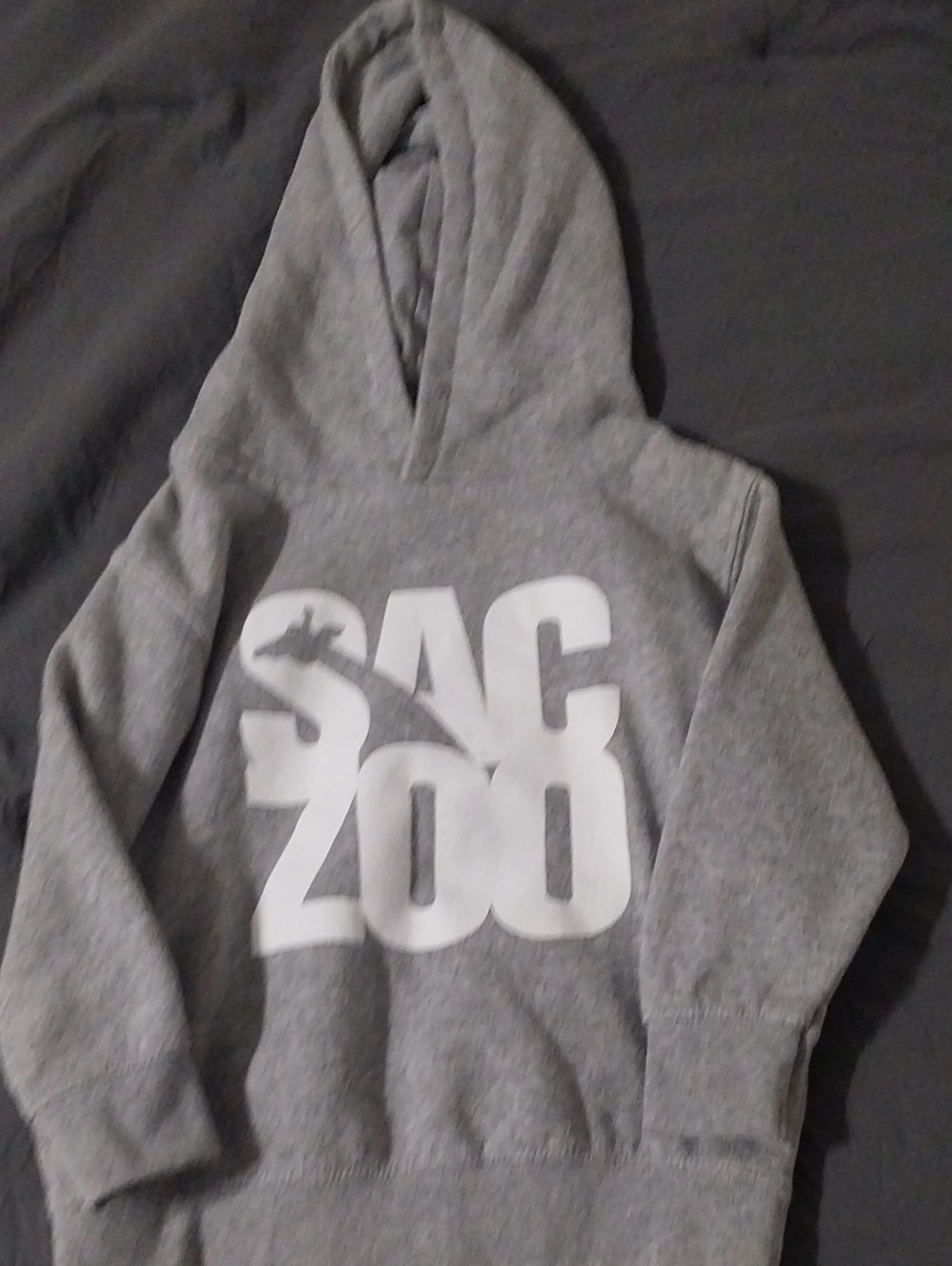 Bonds Grey Hoodie with White 'SAC 200' Graphic